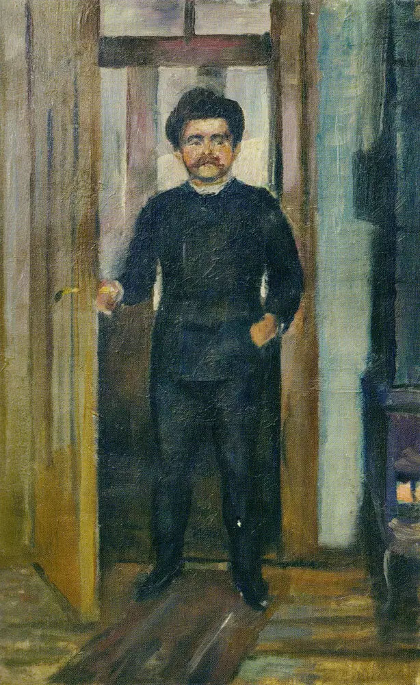 Mies seisoo sataman aukossa - Edvard Munch
