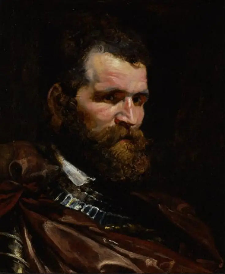 Mies haarniskassa - Peter Paul Rubens
