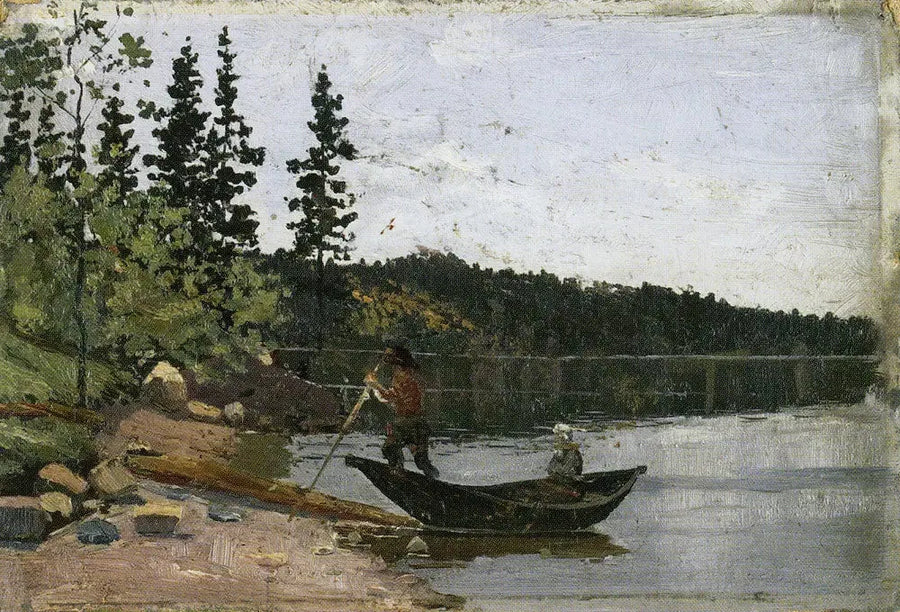 Mies ja nainen veneessä - Edvard Munch