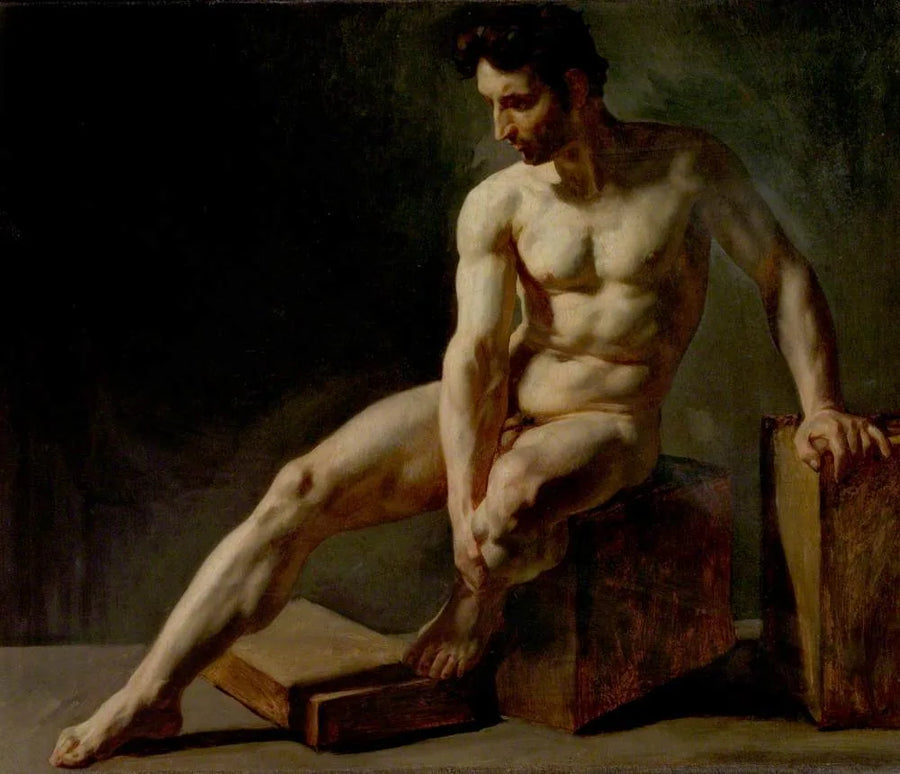 Nuori mies istumassa - Édouard Detaille