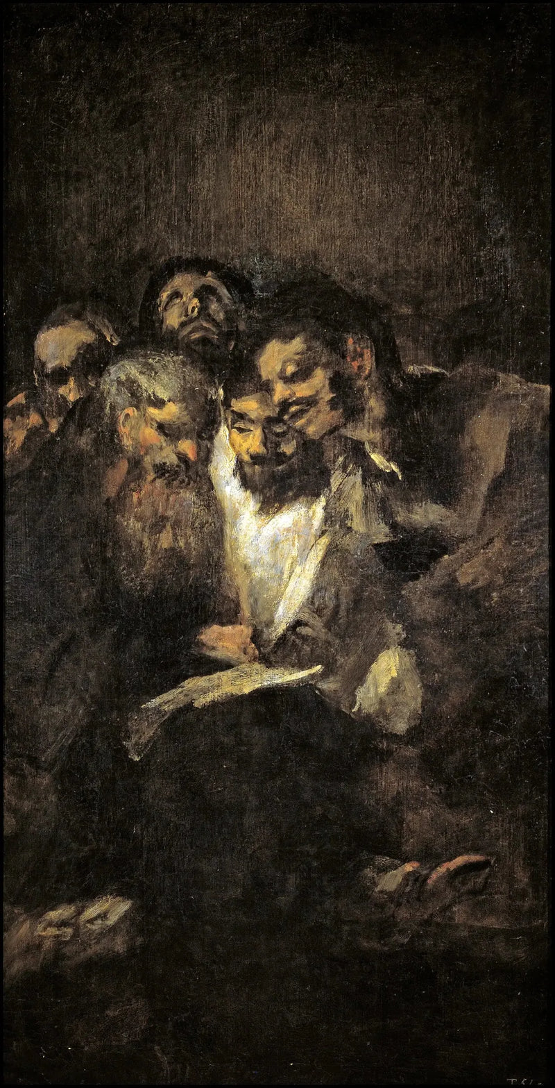 Miehet lukemassa - Francisco de Goya