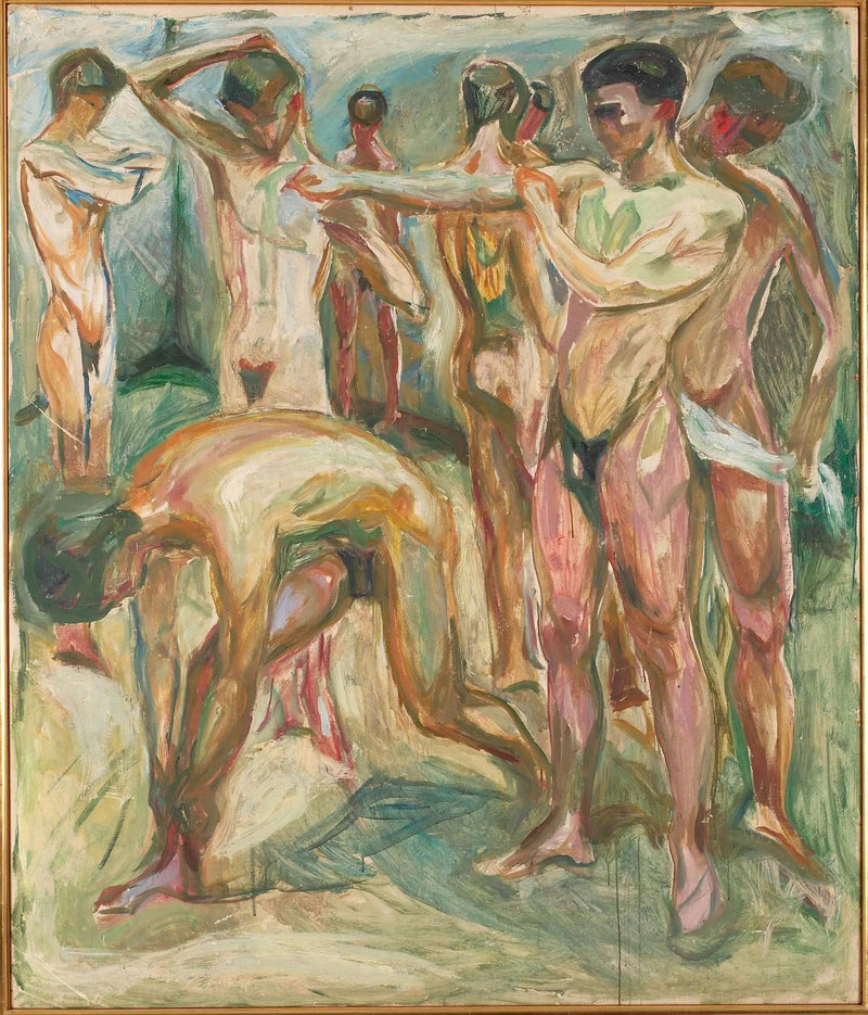 Alastomat miehet kylvyssä - Edvard Munch
