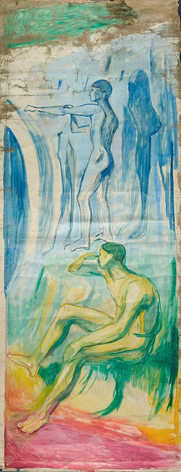Aurinkoon kääntyneet miehet - Edvard Munch
