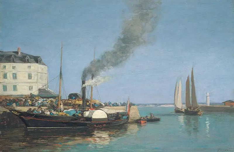 Honfleur, laituri - Eugène Boudin