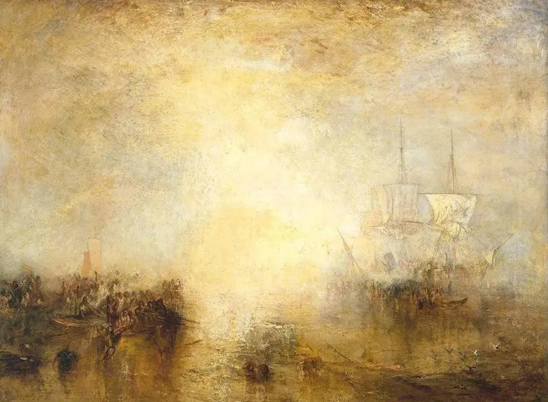 'Hurraa! valaanpyytäjä Erebus! Toinen kala!' - J. M. W. Turner