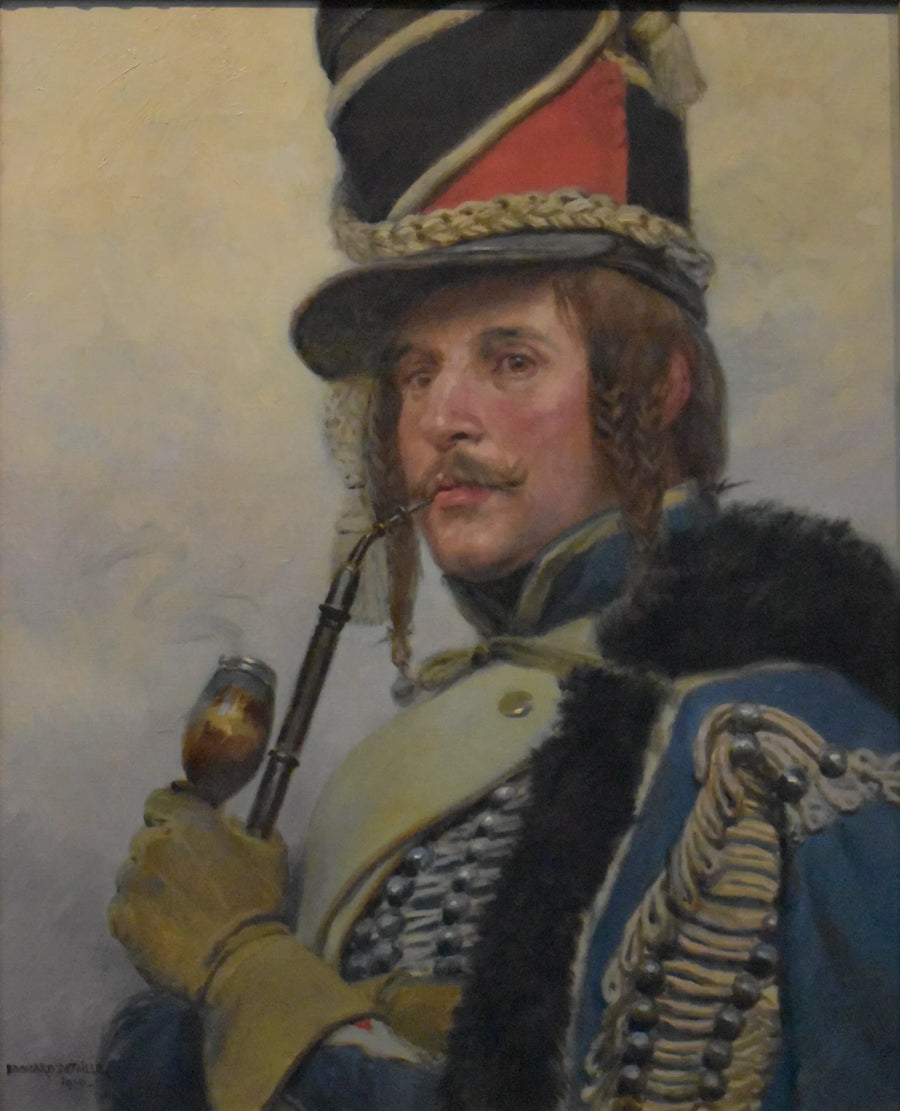 Hussardin tupakointi - Édouard Detaille