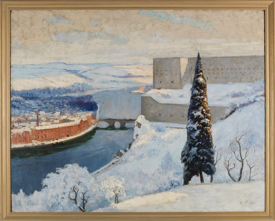 Huy Maas-joen varrella, Reinille johtavalla tiellä - Maurice Galbraith Cullen