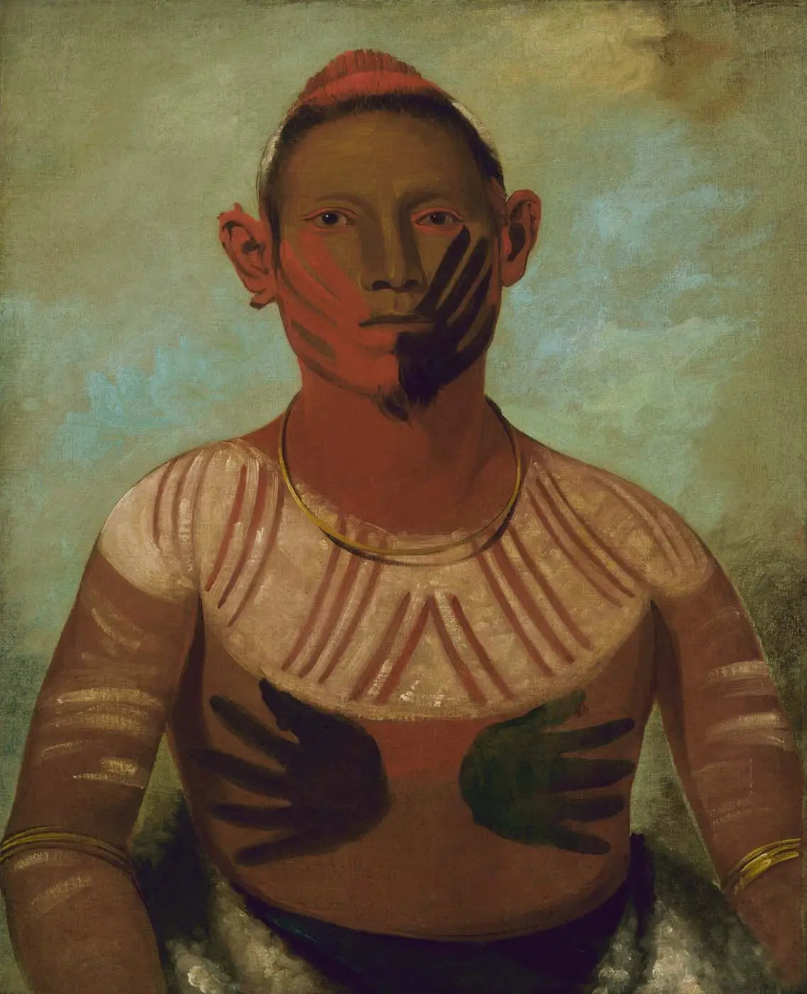 I-o-wáy l’un des principaux guerriers de Black Hawk - George Catlin - Alpha Reproduction