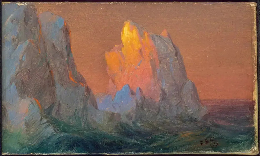 Jäävuoret - Frederic Edwin Church