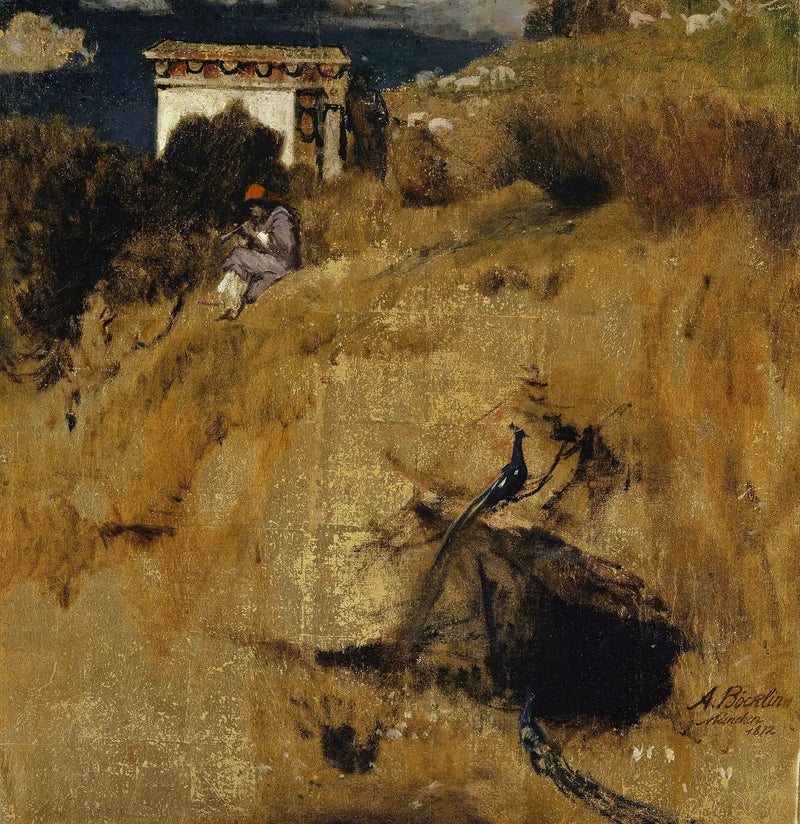 Idylli (paraventin fragmentti) - Arnold Böcklin