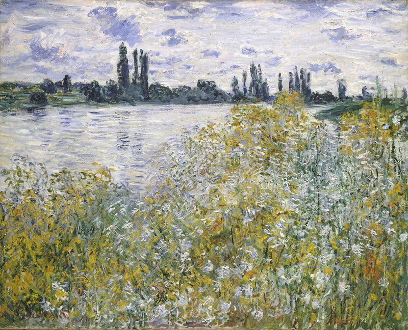 Île aux Fleurs lähellä Vétheuil W598 - Claude Monet