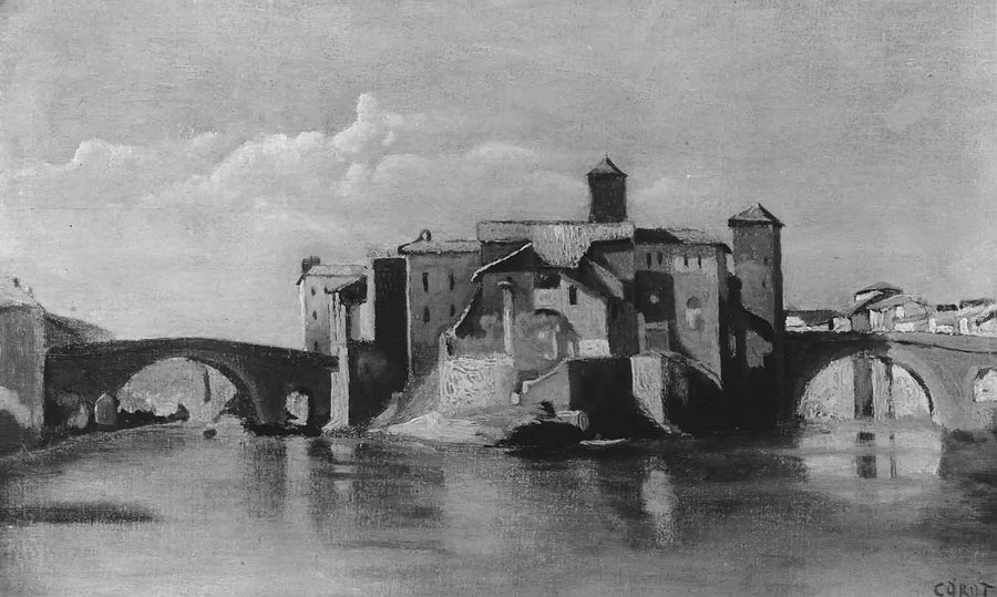 San Bartolomeon saari, Rooma - Jean-Baptiste Camille Corot