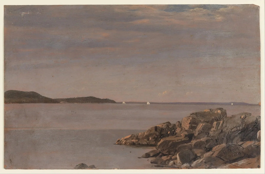 Monts Désertsin saari, Maine-rannikko - Frederic Edwin Church