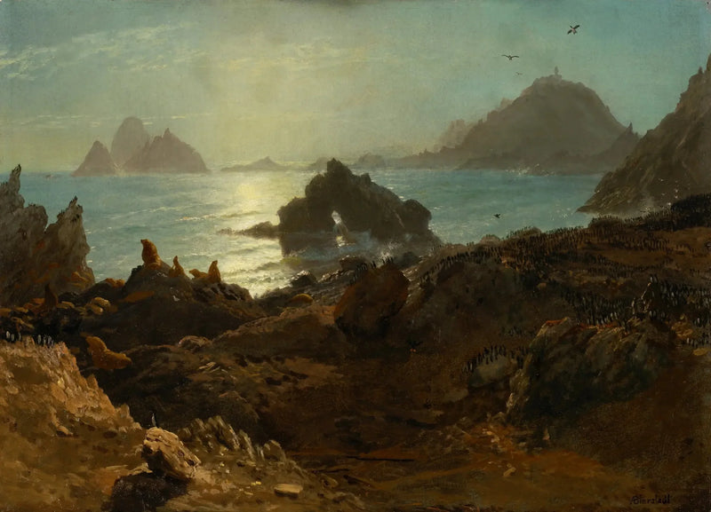 Farallon-saaret, Tyynenmeren valtameri, Kalifornia - Albert Bierstadt