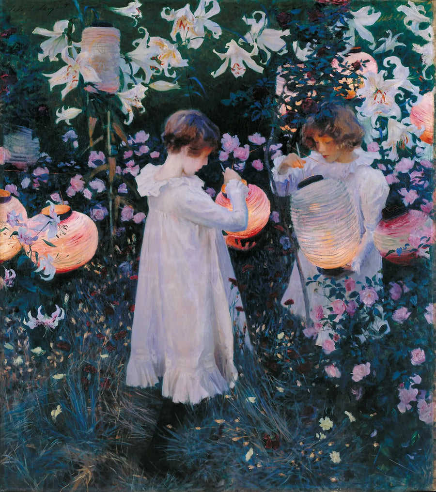 Neilikka, Lilja, Lilja, Ruusu - John Singer Sargent