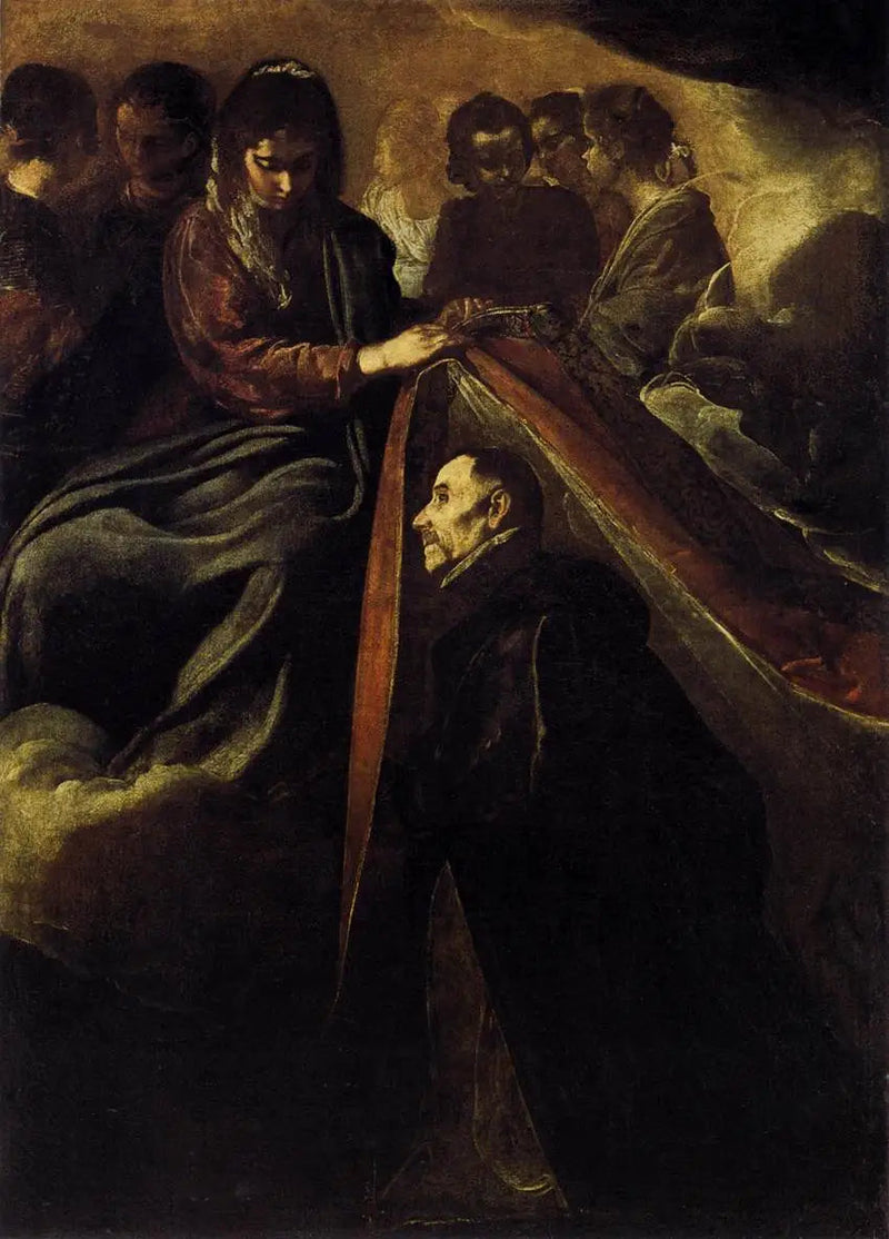 Saint Ildefonse - Diego Velázquezin alttaripukujen asettelu