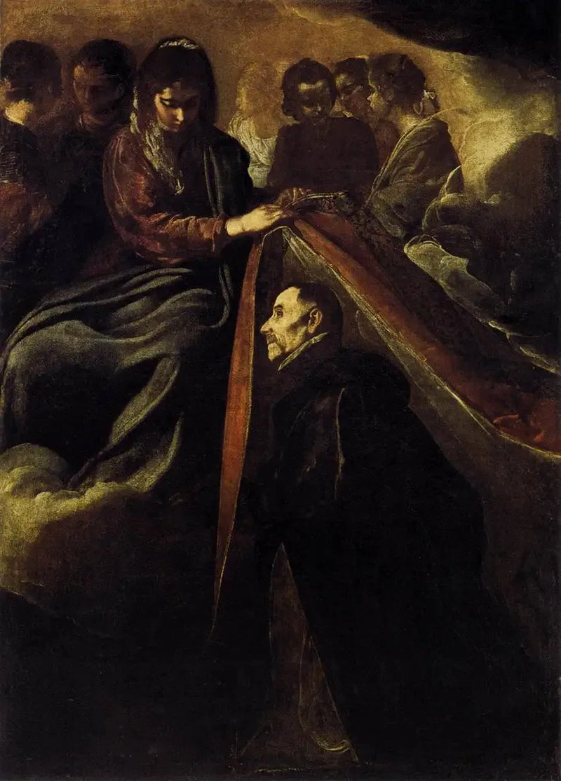 Saint Ildefonse - Diego Velázquezin alttaripukujen asettelu