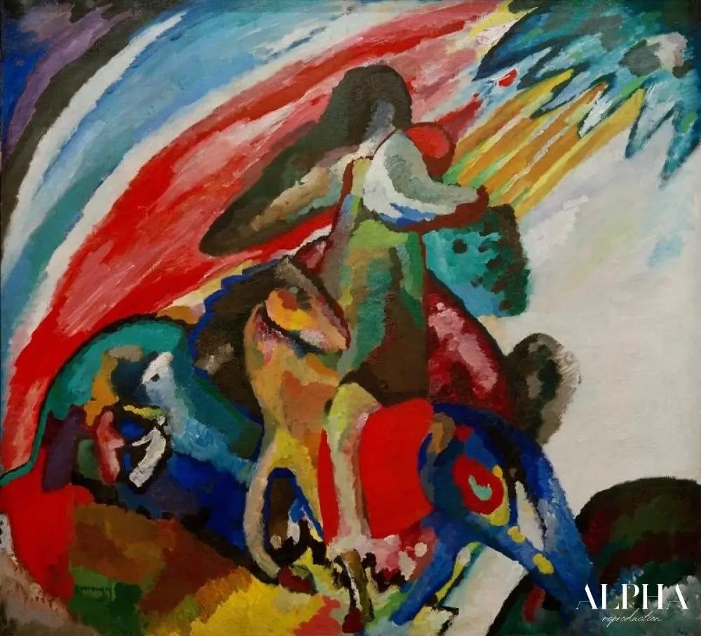 Improvisation 12 (le cavalier) - Vassily Kandinsky - Reproductions de tableaux et peintures haut de gamme