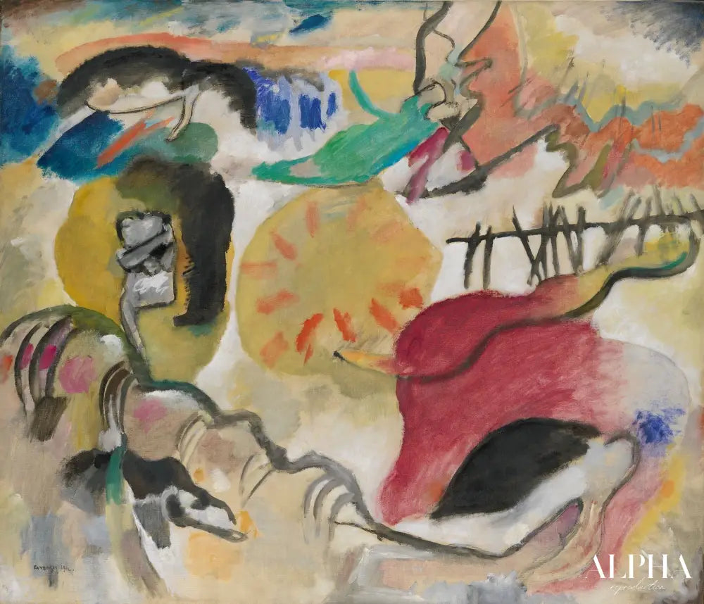 Improvisation 27 Jardin d'amour II - Vassily Kandinsky - Reproductions de tableaux et peintures haut de gamme