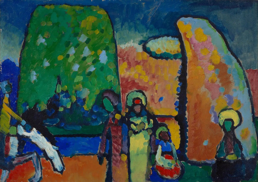 Improvisaatio nro 2 Hautajaismarssi (opetus) - Vassily Kandinsky