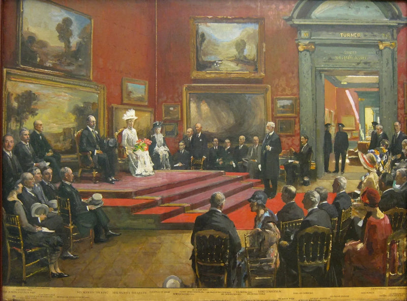 Modern Foreignin ja Sargentin gallerioiden avajaiset Tate Galleryssa 26. kesäkuuta 1926 - John Lavery