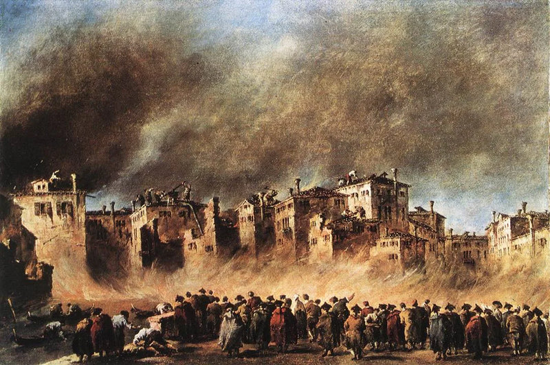 Palo San Marcuolan kaupunginosassa - Francesco Guardi