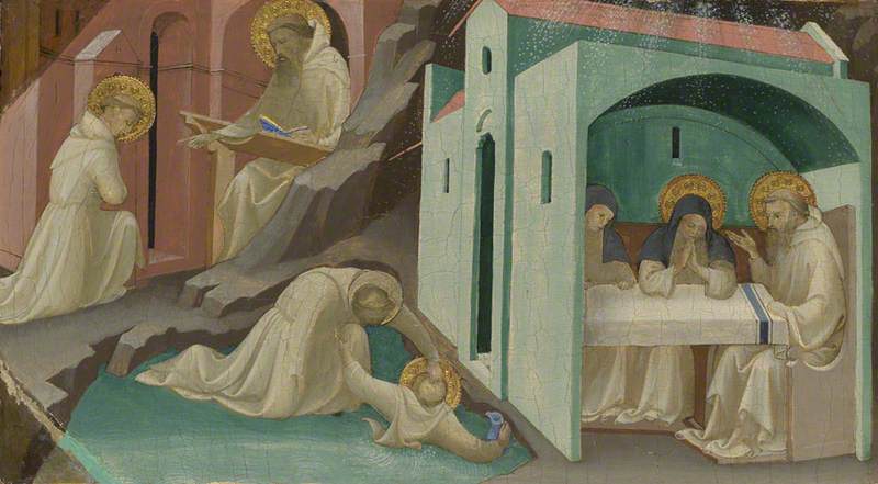Pyhän Benediktin elämän tapahtumat - Lorenzo Monaco