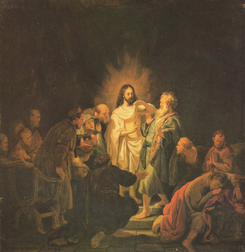 Pyhä Tuomas ja epäilys - Rembrandt