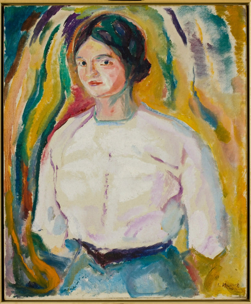 Ingeborg kädet selän takana - Edvard Munch