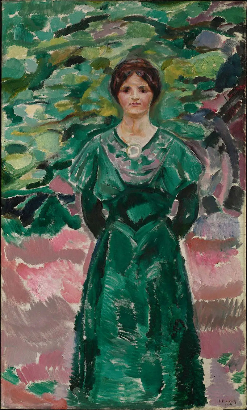 Ingeborg vihreässä - Edvard Munch