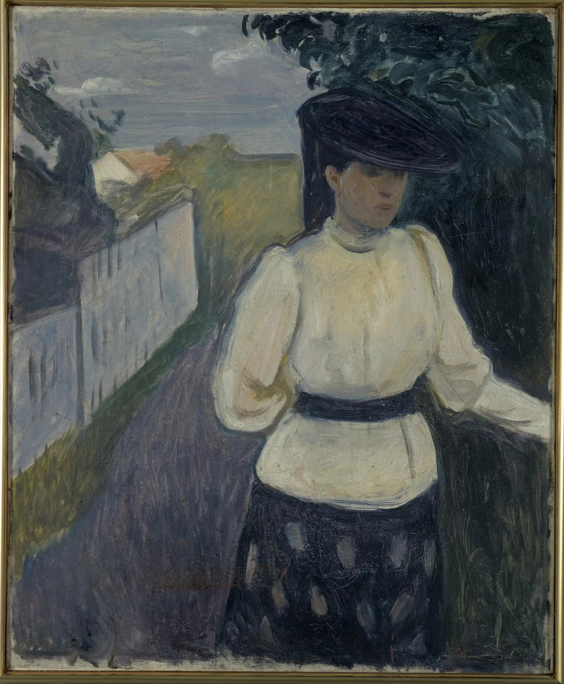 Inger valkoisessa essussa - Edvard Munch