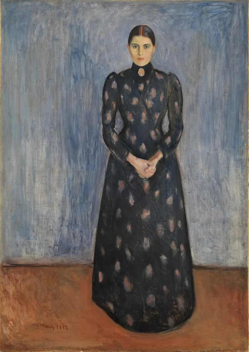 Inger mustassa ja violetissa - Edvard Munch