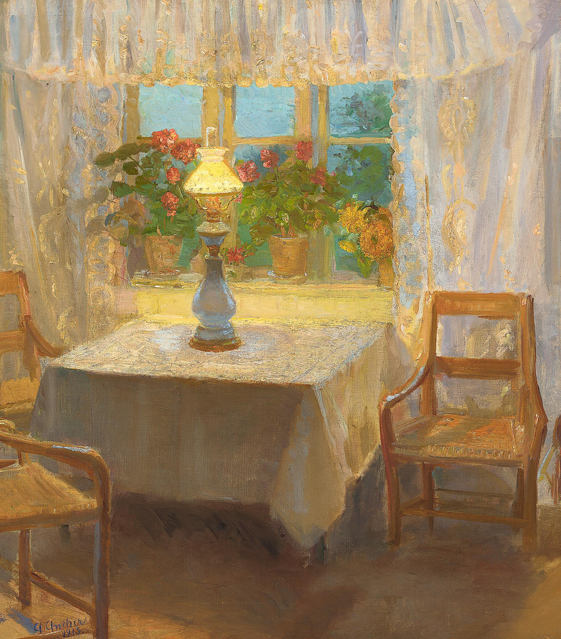 Sisustus. - Anna Ancher