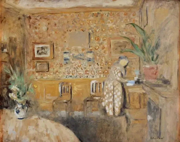 Sisätilat kahdella tuolilla - Édouard Vuillard