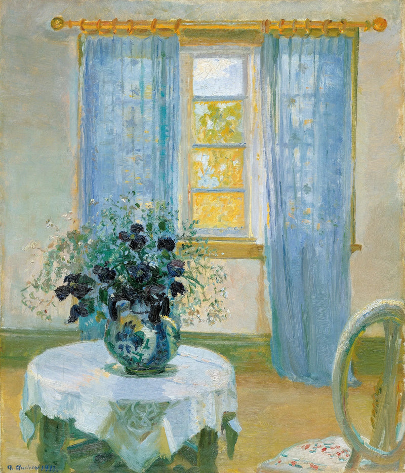 Sisustus klematisilla - Anna Ancher