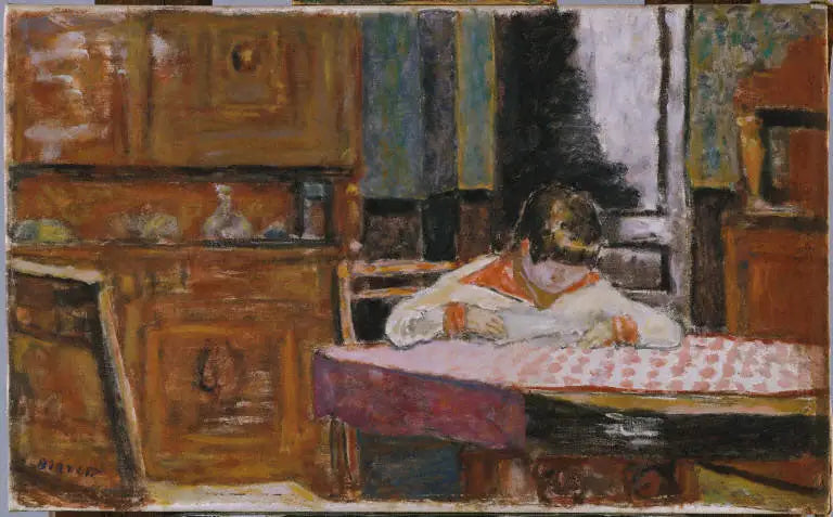 Sisustus pojan kanssa - Pierre Bonnard