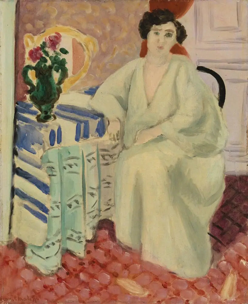 Sisustus istuvan hahmon kanssa - Henri Matisse