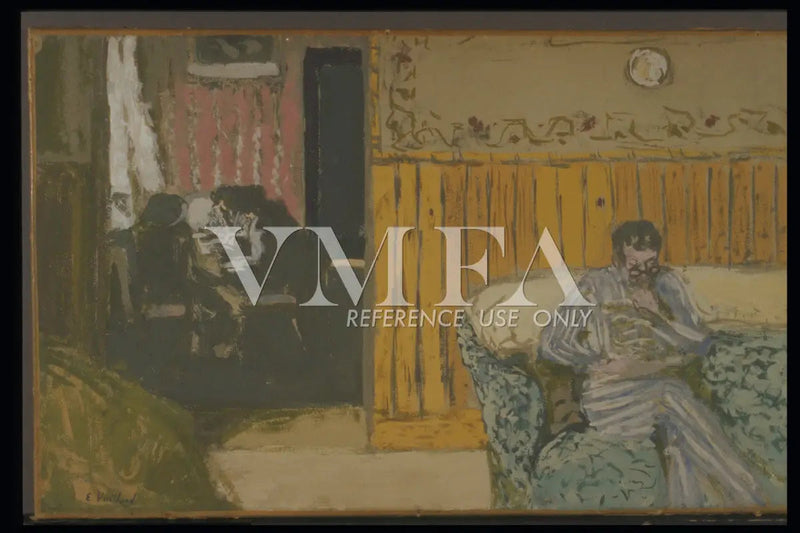 Sisätilat miehen lukemassa - Édouard Vuillard