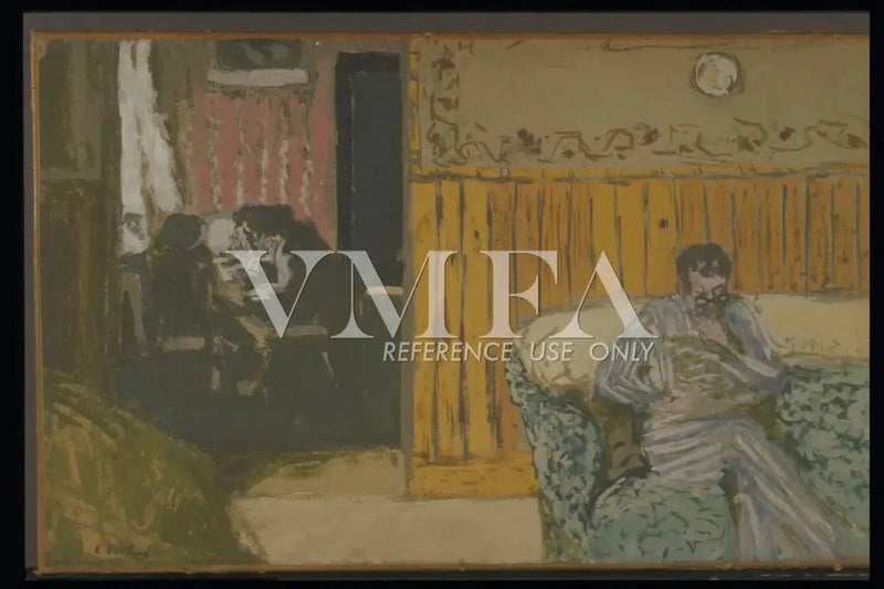Sisätilat miehen lukemassa - Édouard Vuillard