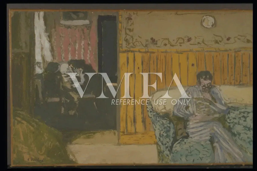 Sisätilat miehen lukemassa - Édouard Vuillard