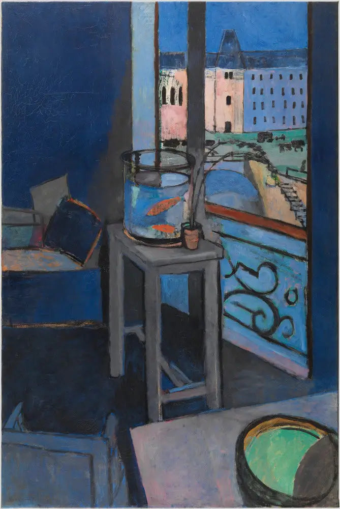 Sisustus, kultakalapullo - Henri Matisse