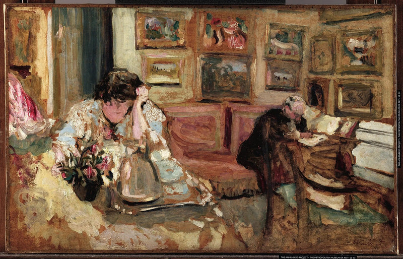 Sisätilat Mme Hessel - Édouard Vuillard