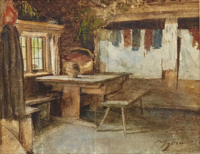 Mora-huvilan sisustus - Anders Zorn