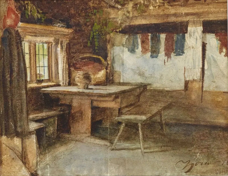 Mora-huvilan sisustus - Anders Zorn
