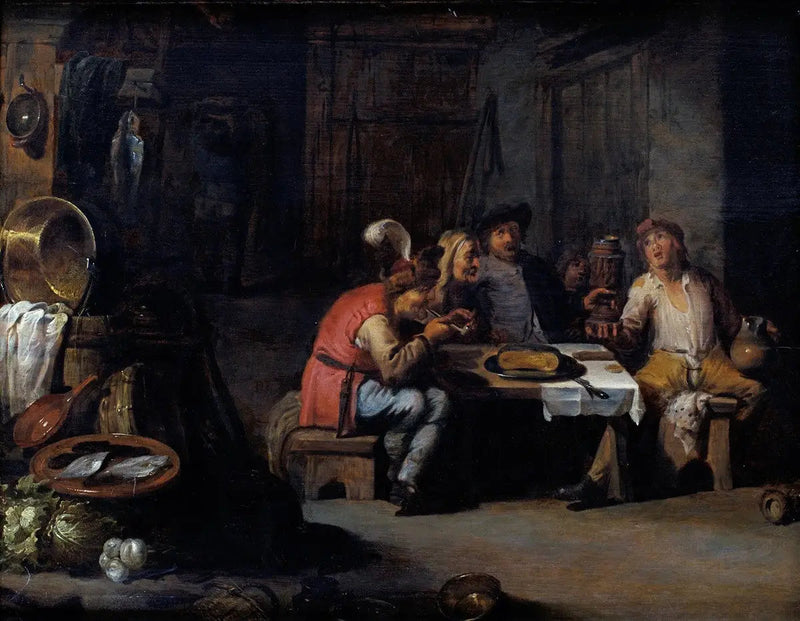 Sisätilat panimossa - David Teniers nuorempi
