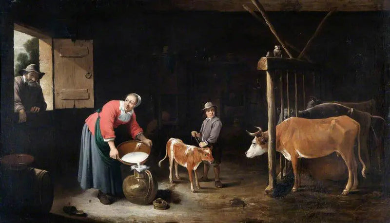 Navetan sisätilat - David Teniers nuorempi