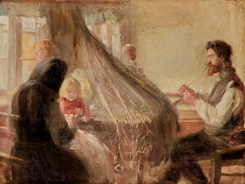 Kalastajan talon sisustus Skagenissa. - Anna Ancher