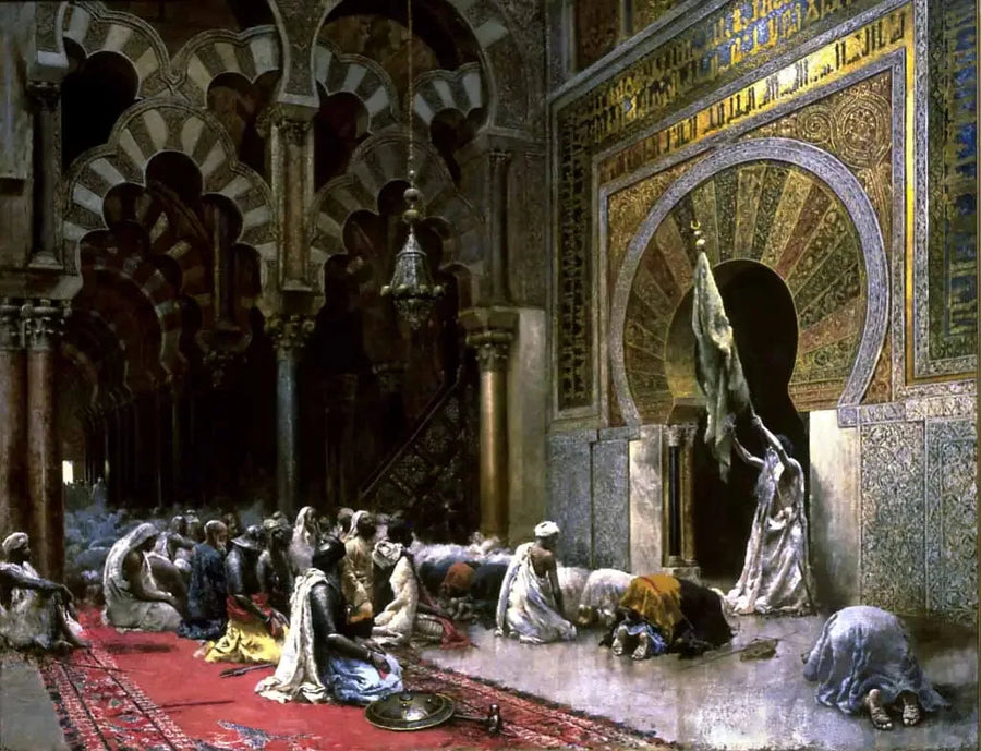 Cordovan moskeijan sisätilat - Edwin Lord Weeks
