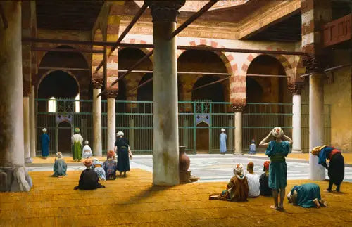Moskeijan sisustus - Jean-Léon Gérôme