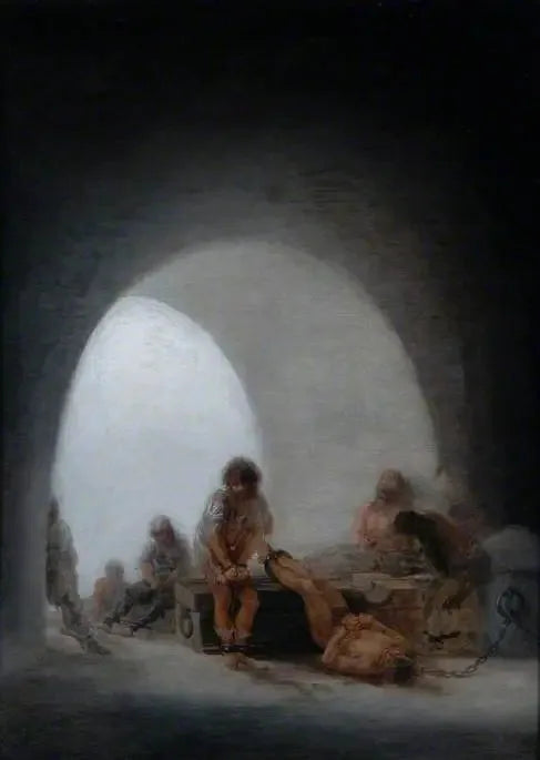 Vankilan sisätila - Francisco de Goya
